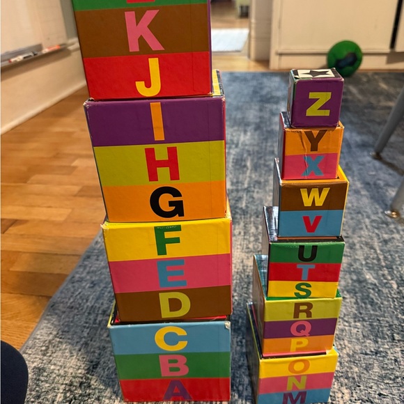 Melissa & Doug Colorful Stacking Blocks - Picture 4 of 7